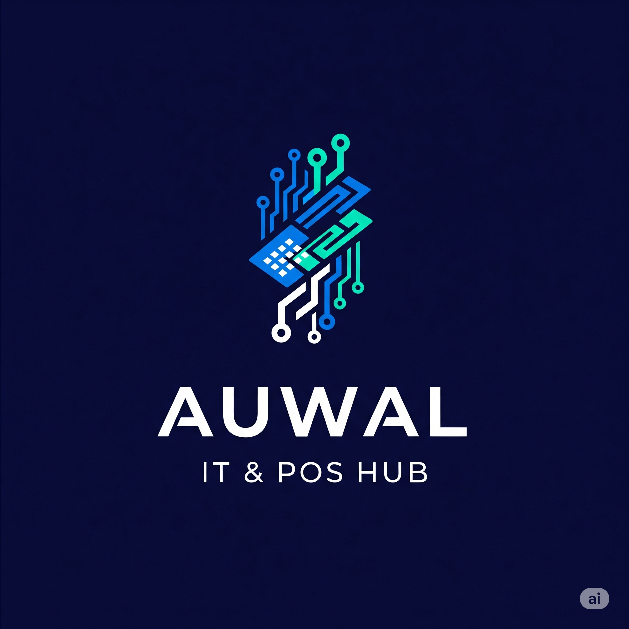Auwal IT & POS HUB Logo